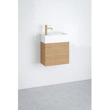 Lottie 480mm Wall Hung Small Space Vanity with Ceramic Countertop